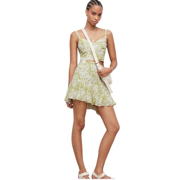 NWT! All Saints Frida Floral Bloomcore Amanzi Printed Skirt - Size 10 - Picture 2 of 16